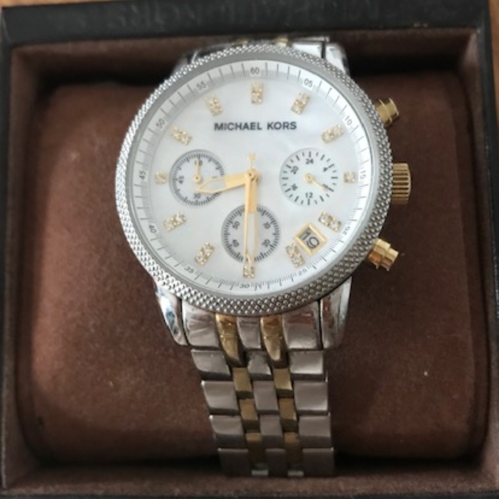 Michael Kors sterling silver watch